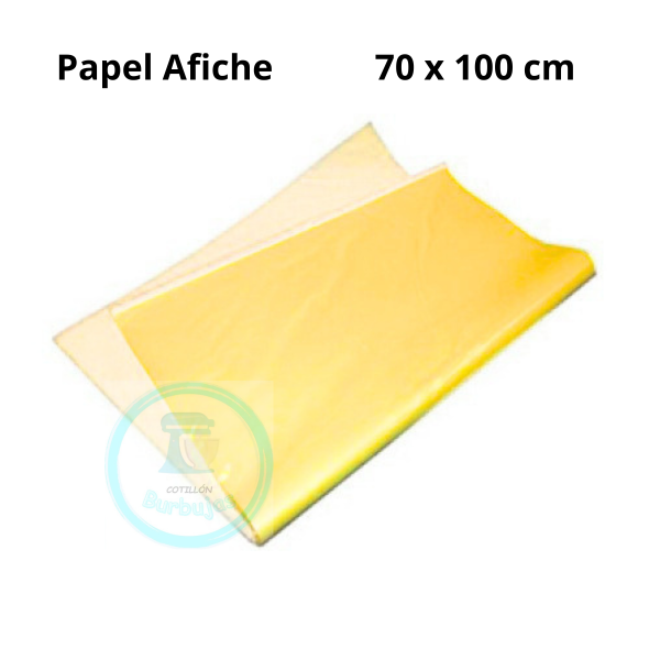 Producto - Papel Afiche Amarillo 70 x 100 cm