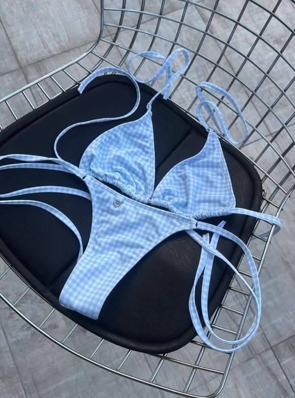 Producto - Bikini Cuadrille celeste
