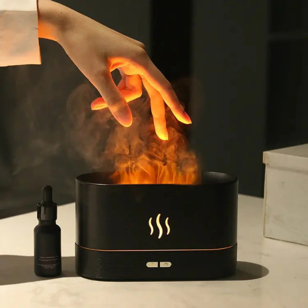 Producto - Humificador ultrasónico Aromático Efecto Fuego Llama - 0