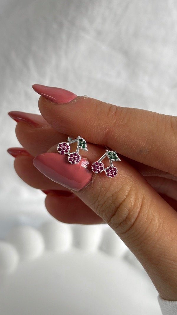 Producto - Aros Cherry (acero blanco)