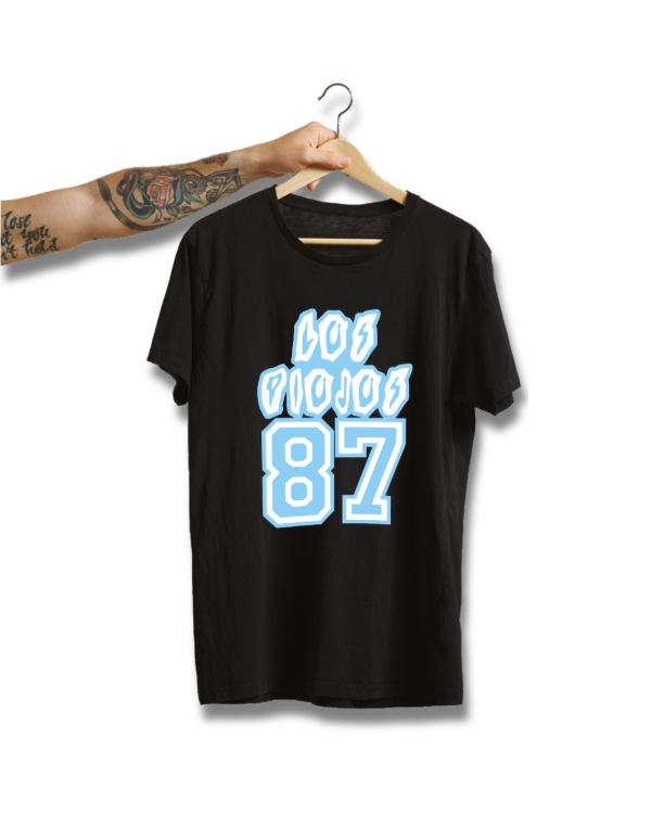 Producto - REMERA LOS PIOJOS CELESTE Y BLANCO + PILUSO DE REGALO