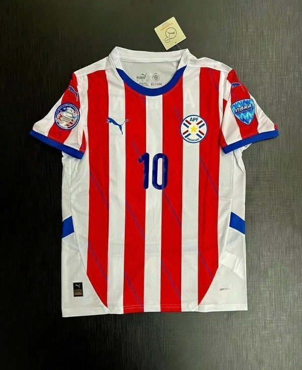 Producto - CAMISETA PARAGUAY IMPORTADA TITULAR #10 ALMIRON