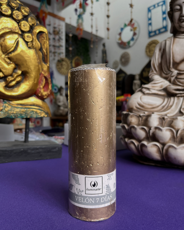 Producto - Velón 7 Días - Oro/Plata