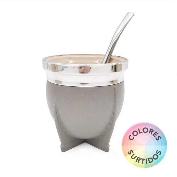 Producto - Mate Raices Pvc C/Bombilla Metal
