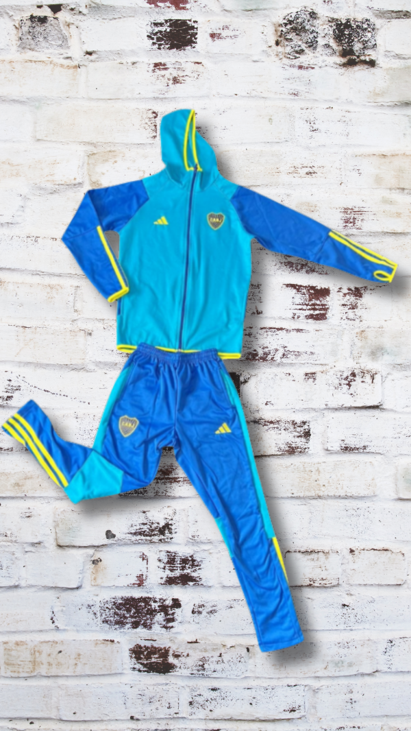 Producto - CONJUNTO CAMPERA Y PANTALON BOCA JUNIOR TURQUEZA