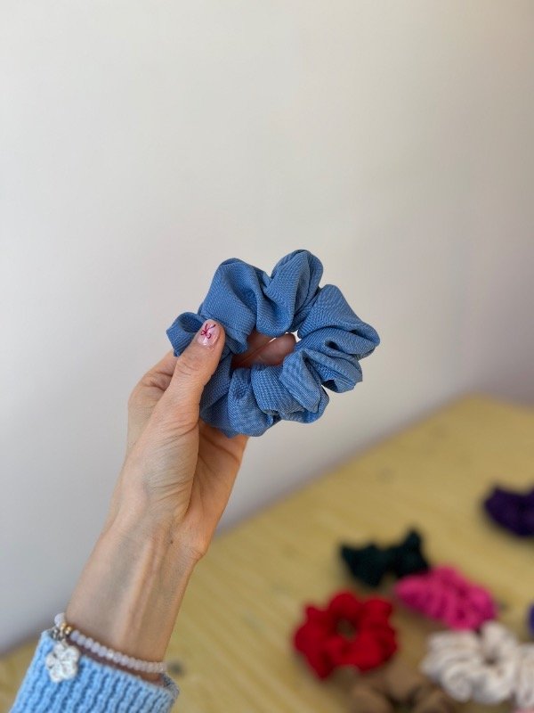 Producto - Scrunchie tropical azul aero - 0