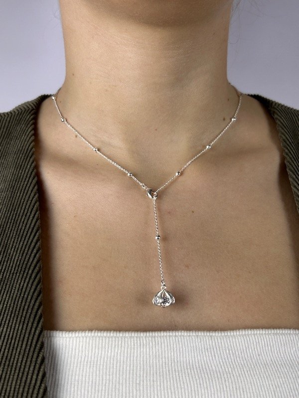 Producto - CADENA DE PLATA CON BOLITAS Y CUBIC 0395