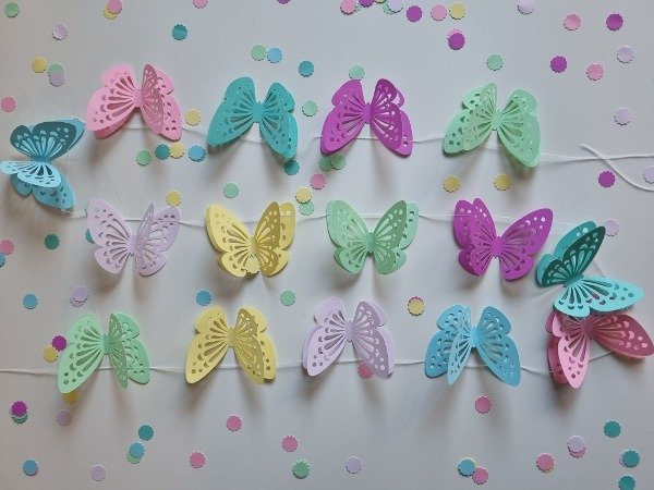 Producto - Guirnalda de Mariposas dobles