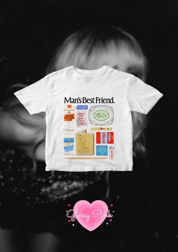 Baby Tee Mans Best Friend - DTF