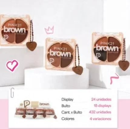 Producto - SOMBRA PARA OJOS PINK21 PINK 21 OJOS CEJAS