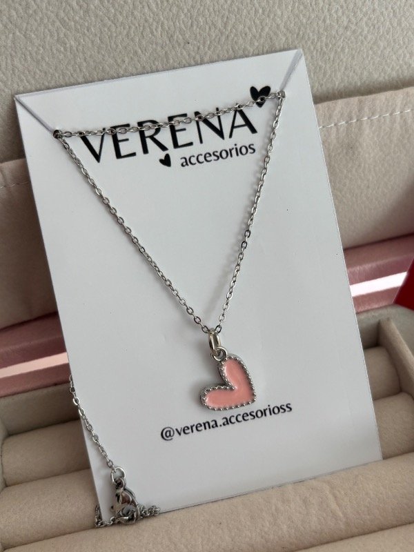 Producto - Cadena corazoncito rosa