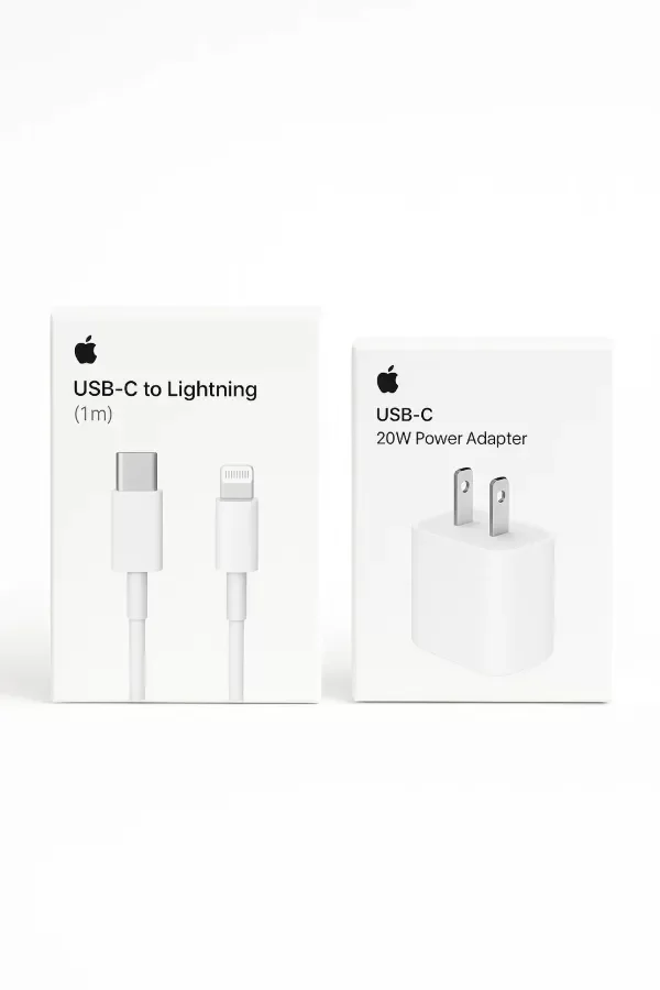 Producto - Cargador Apple 20w usb-c + cable Usb-c a Lightning (1m)