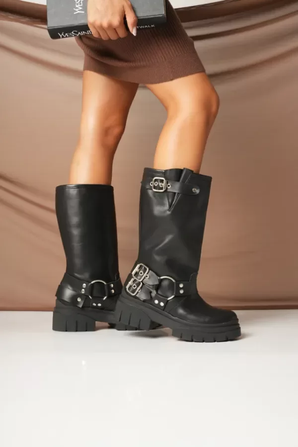 Producto - BORCEGOS LINUS NEGRO cuero