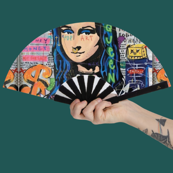 Producto - Abanico Pocket "Mona Lisa" -CON ACCESORIOS-