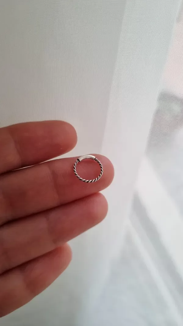 Producto - Piercing torzado plata 925 1cm