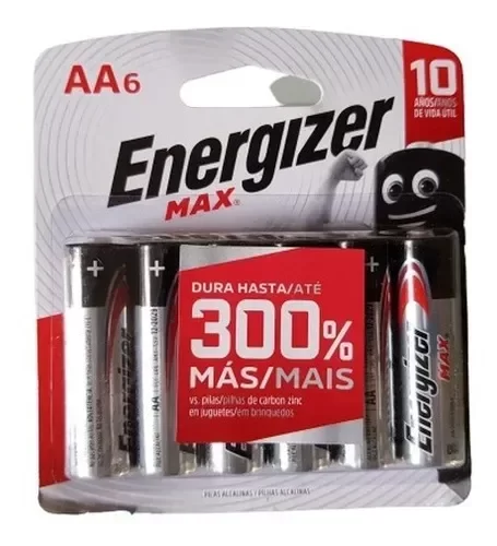 Producto - PILA ALCALINA ENERGIZER MAX AA X6 UNIDADES