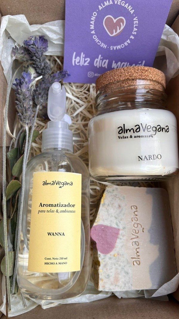 Producto - Box regalo Home (vela 250ml tapa corcho)