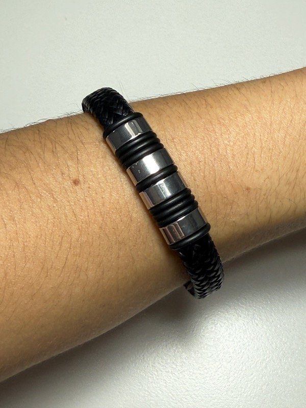 Producto - Pulsera con tramado trenza 1 cm de ancho - 1