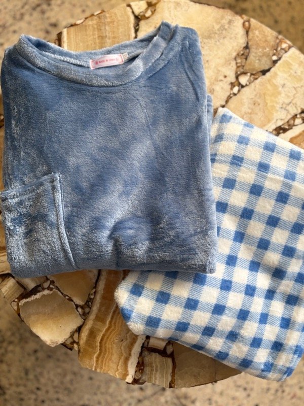 Producto - Pijama polar azul