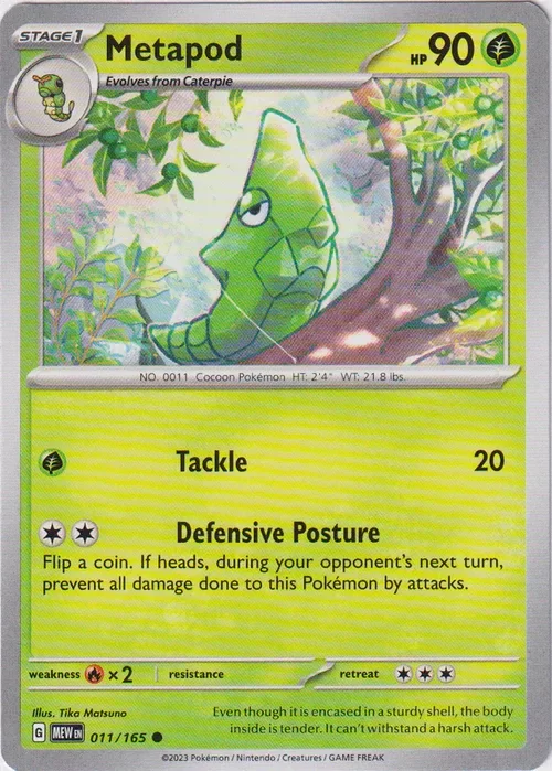 Producto - Metapod - 011/165 - Scarlet and Violet 151