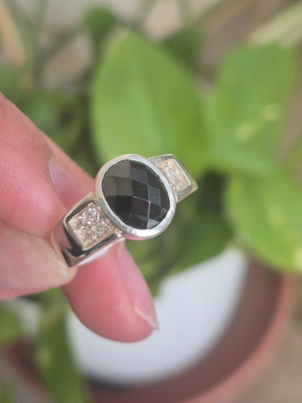 Producto - Anillo cubic negro