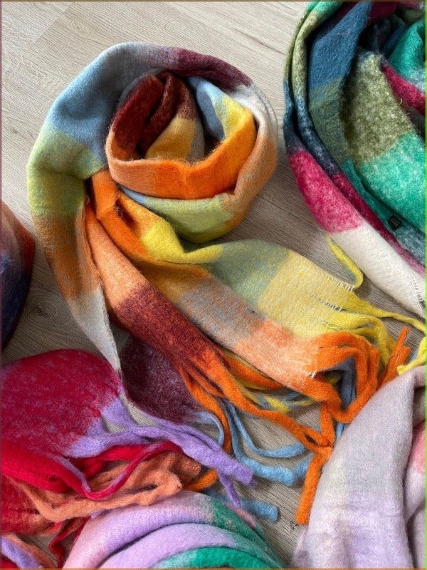 Producto - Bufandon nube cuadrille colores