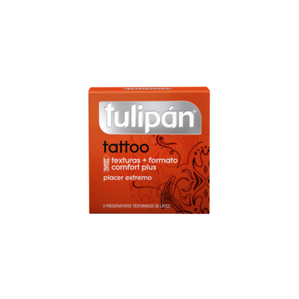Producto - Preservativos Tulipán Tattoo x 3un.
