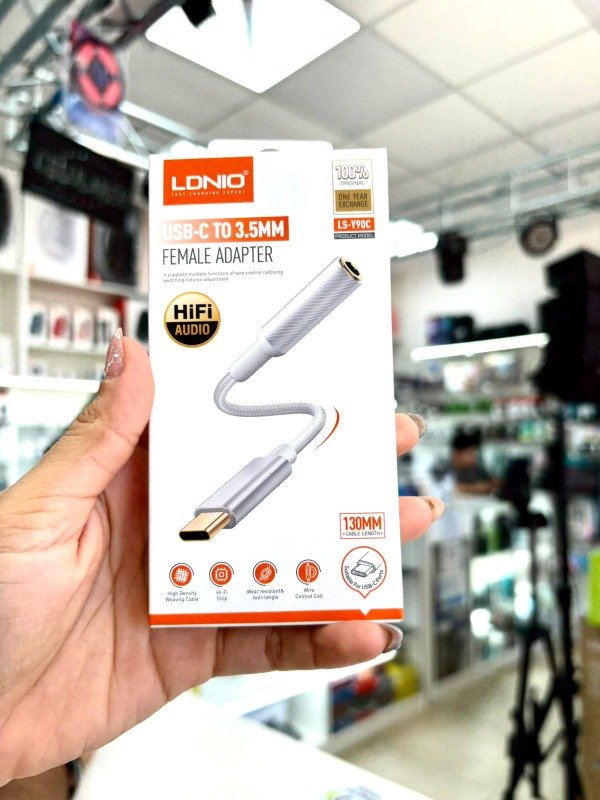 Producto - Adaptador tipo C a PLUG LDNIO 130MM