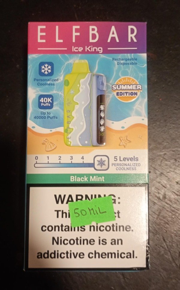 Producto - VAPO DESCARTABLE 40.000 PUFF "BLACK MINT"