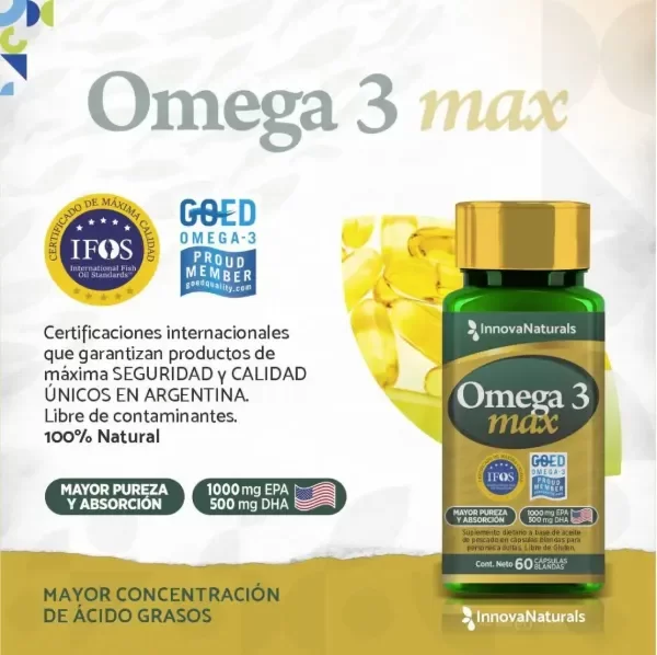 Producto - OMEGA 3 MAX  60caps x2 unidades - INNOVANATURALS - 1