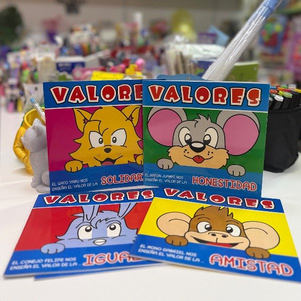 Producto - Libro Crecer con Valores para Leer y Colorear 7744