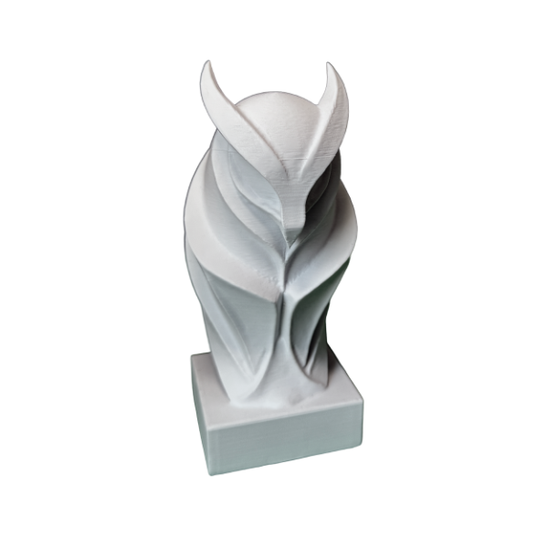 Producto - Estatua Buho Geometrico Moderna Blanco