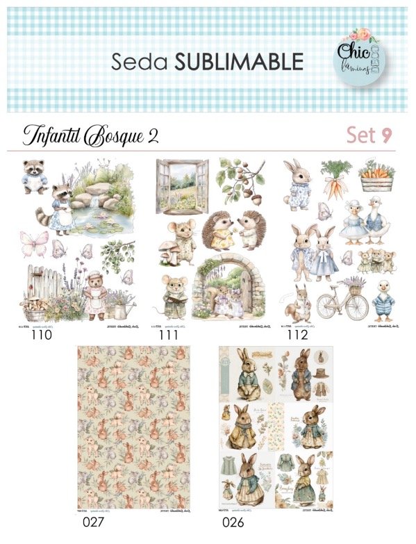 Producto - SET 9 x 5 SST - Infantil Bosque II