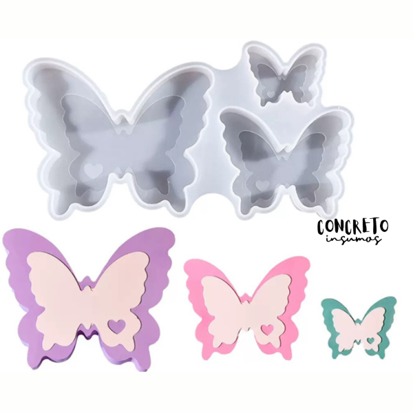 Producto - MOLDE DE SILICONA 3 MARIPOSAS