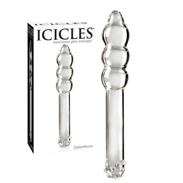 Producto - Dildo Anal "Icicles" de Vidrio Templado (18x3cm)