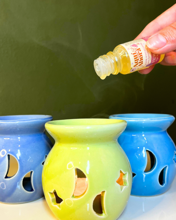 Producto - Hornillo de Ceramica- Estrellas y Luna