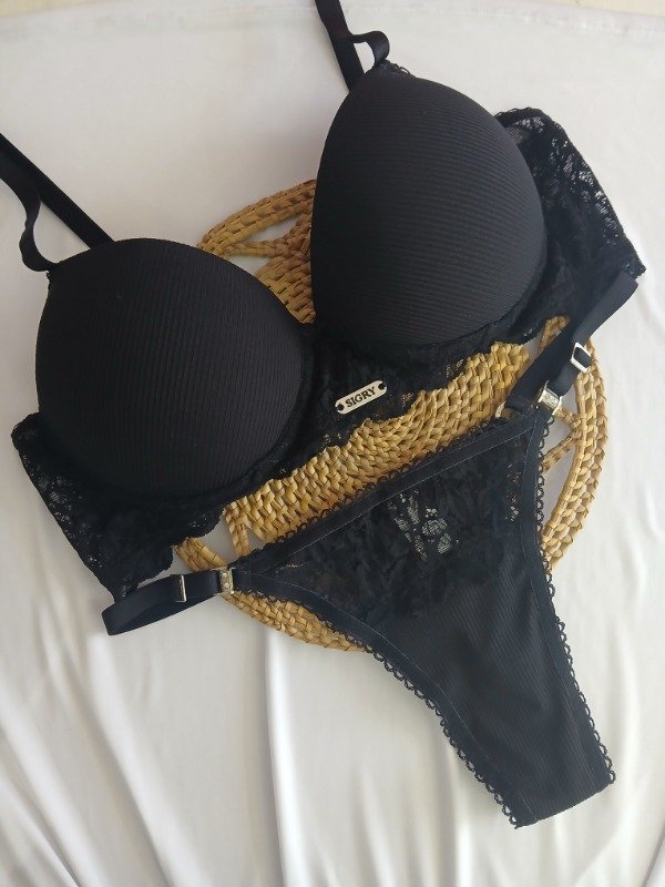 Producto - Conjunto morley encaje negro T.95