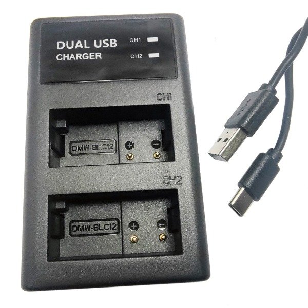 Producto - Cargador Bateria P/ Panasonic Blc12pp Fz200 Fz300 Dmc-G5 G6 G7 FZ1000 GX8 - 0