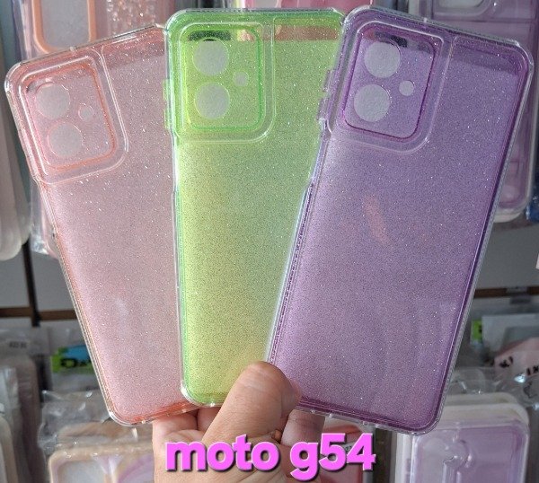 Producto - Fundas glitter reforzadas. Moto g54