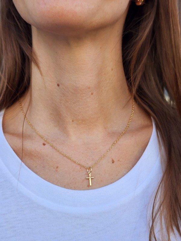 Producto - Collar cruz oro - 3