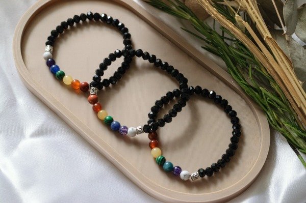 Producto - Pulsera 7 chakras (cristal y piedras)