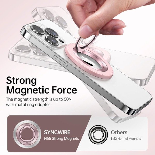 Producto - SYNCWIRE Magnetic Phone Ring Holder for MagSafe 360 (11 colores) - 3