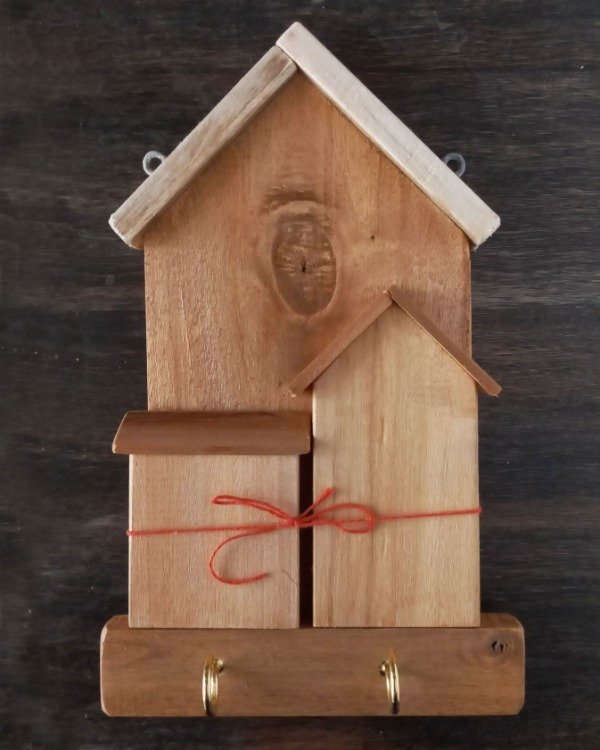 Producto - Cuelga llaves para pintar y decorar con "mini-houses"