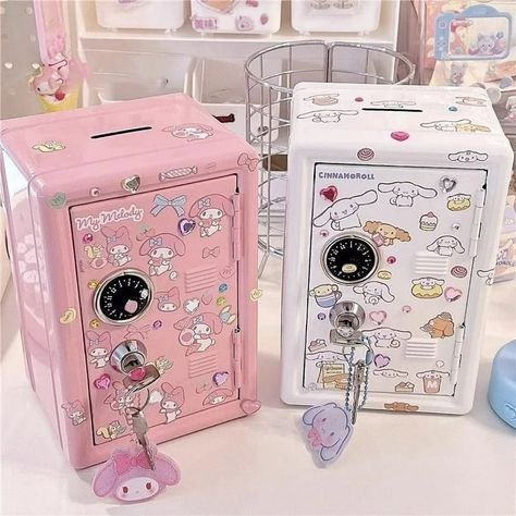 Producto - caja fuerte rosada kawii - 0