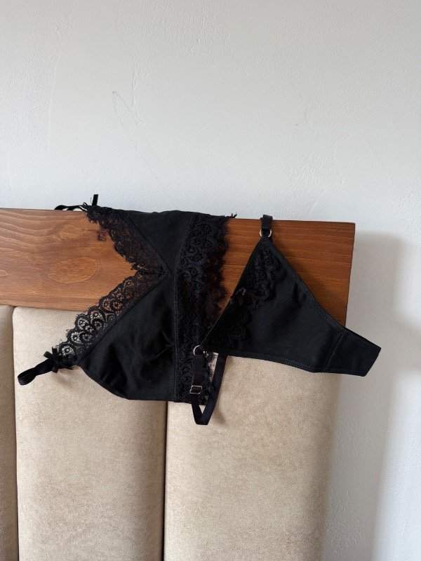 Producto - Conjunto top de algodón con puntilla