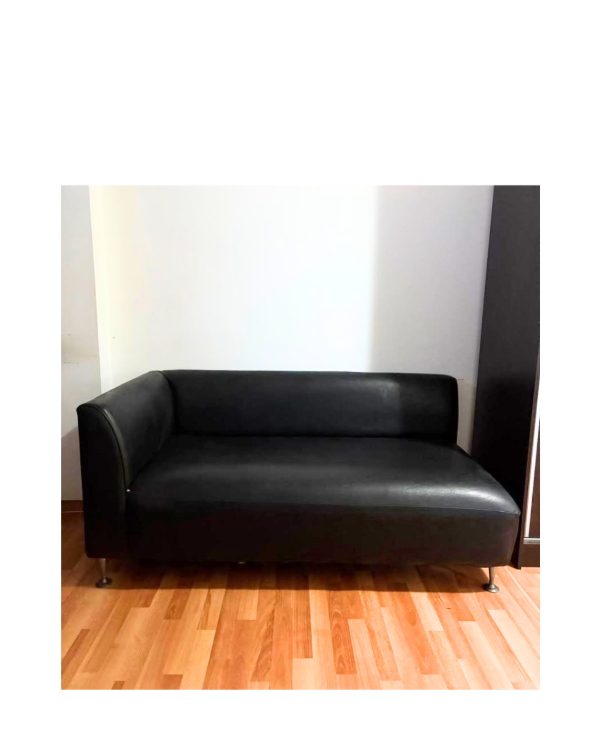 Producto - Sillón tipo Cheslong diván de cuerina antidegarro	/ 160x80