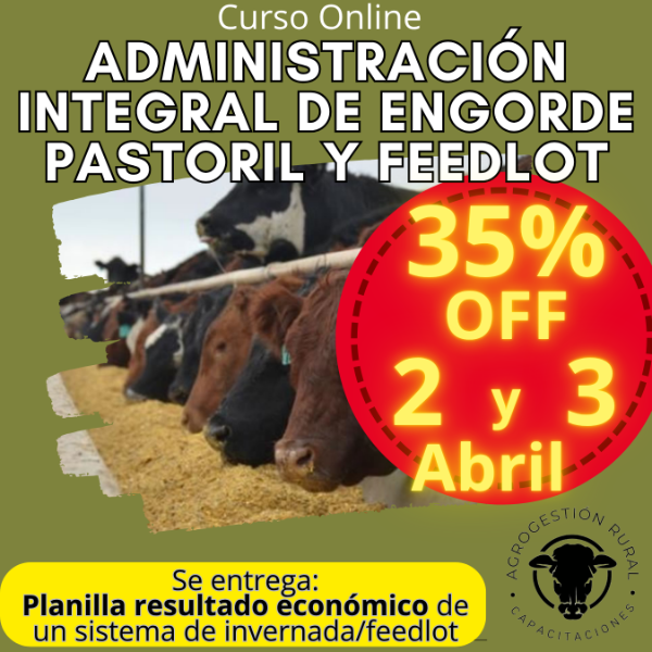 Producto - Curso Online: Administración Integral de Engorde Pastoril y Feedlot