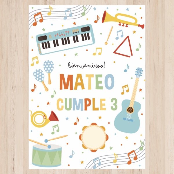 Producto - Lamina Instrumentos Musica