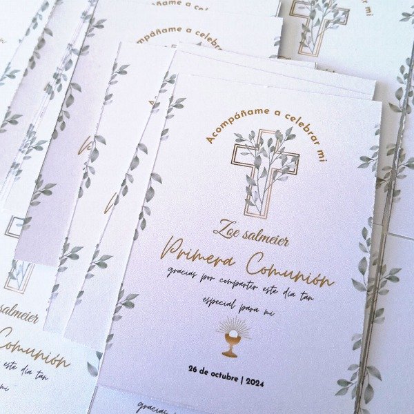 Producto - Tarjetas de comunión 7x10cm