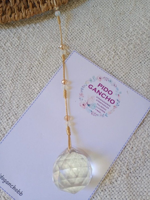 Producto - Atrapasol hilo con perlas y cuentas espaciadas- 4 cm